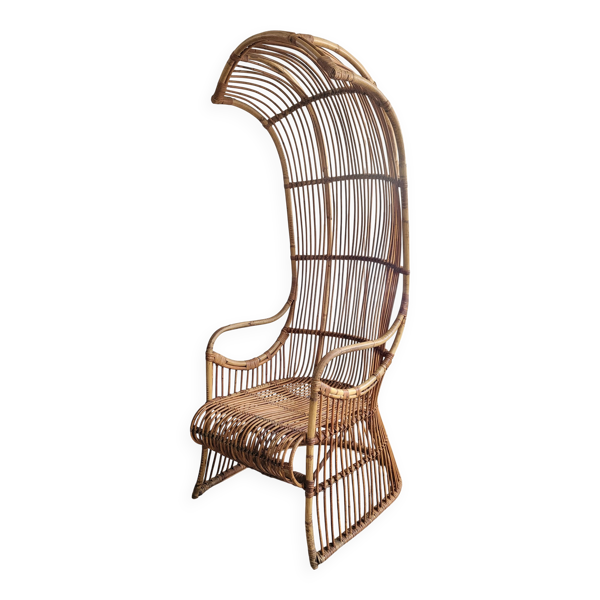 Fauteuil de porteur en rotin