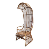 Fauteuil de porteur en rotin