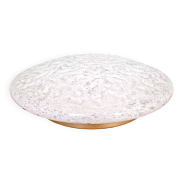 Large frosted glass ceiling light (diam 45cm), Doria, 1970