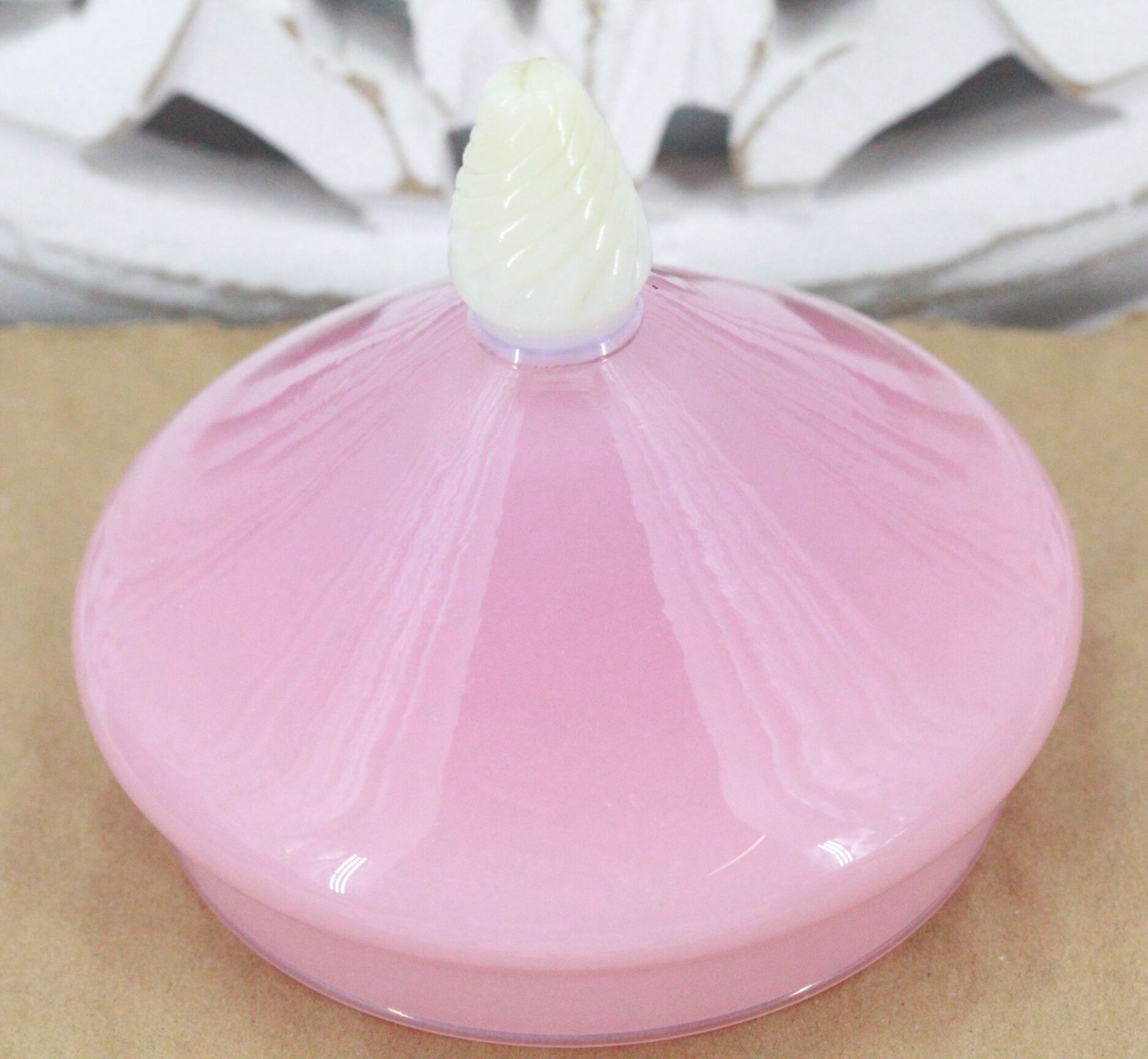 Pink opaline candy box