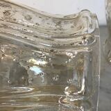 Vintage glass tulip hanging lamp