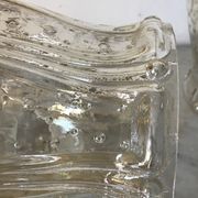 Vintage glass tulip hanging lamp