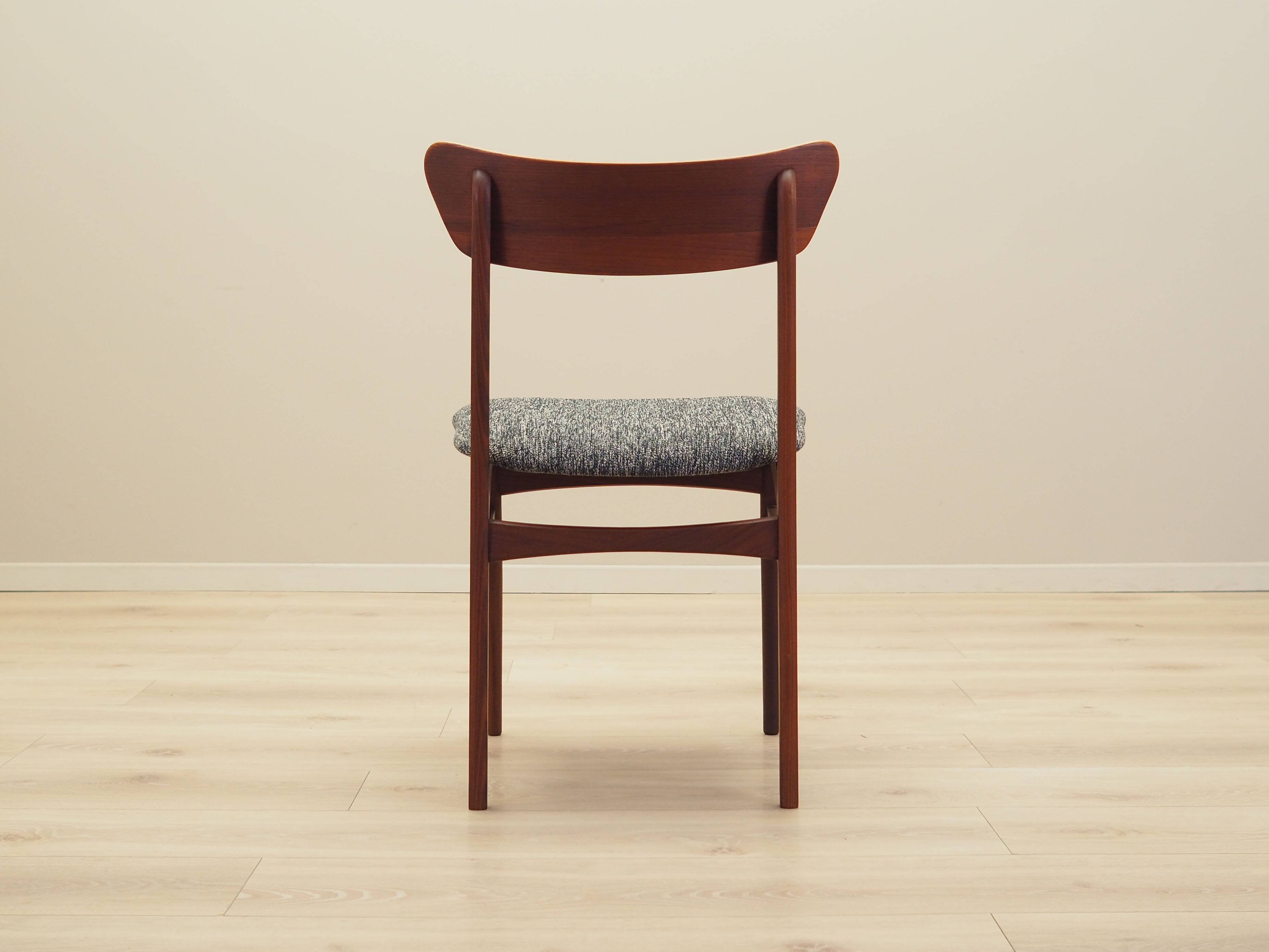 Set of four teak chairs, Danish design, 1970s, production: Denmark
