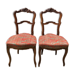 Paire de chaises rocaille