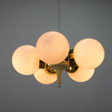 Chandelier Sputnik by Elektroinstala Decin, 1970s