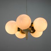 Lustre space age poutnik par Elektroinstala Decin, années 1970