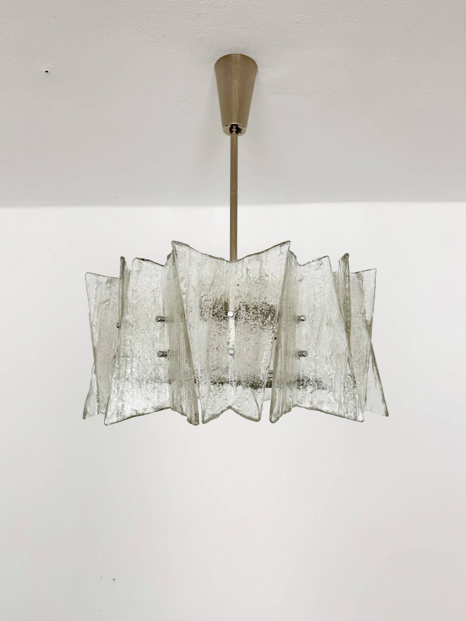 Chandelier en verre de glace autrichien