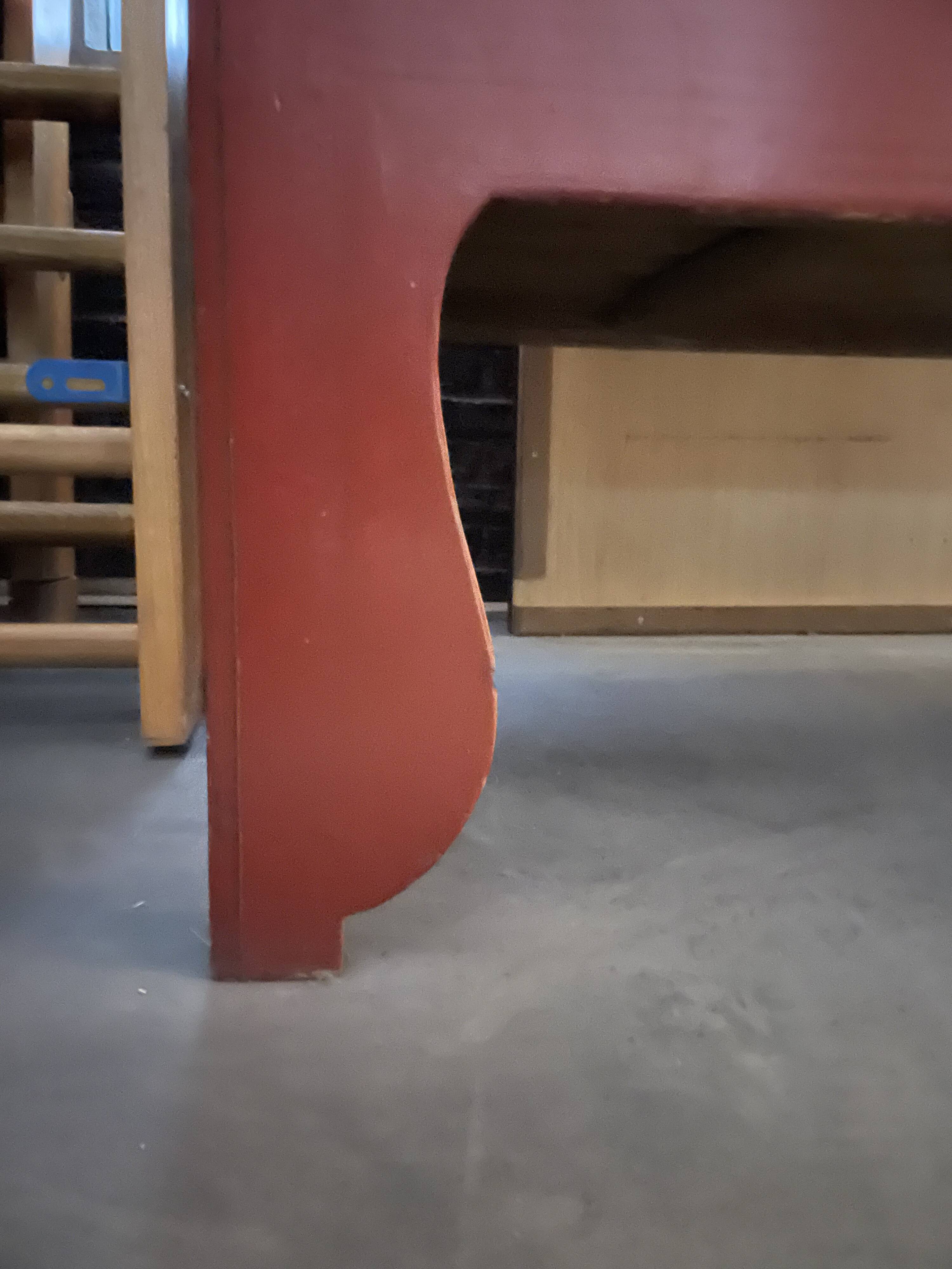 Burgundy Chinese cabinet