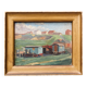 Oil on panel "The Caravans", 1945
