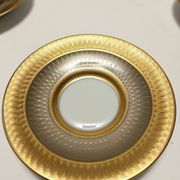 Set of Eleven Porcelain and Pure Gold Coffee Cups by Hutschenreuther, Germa