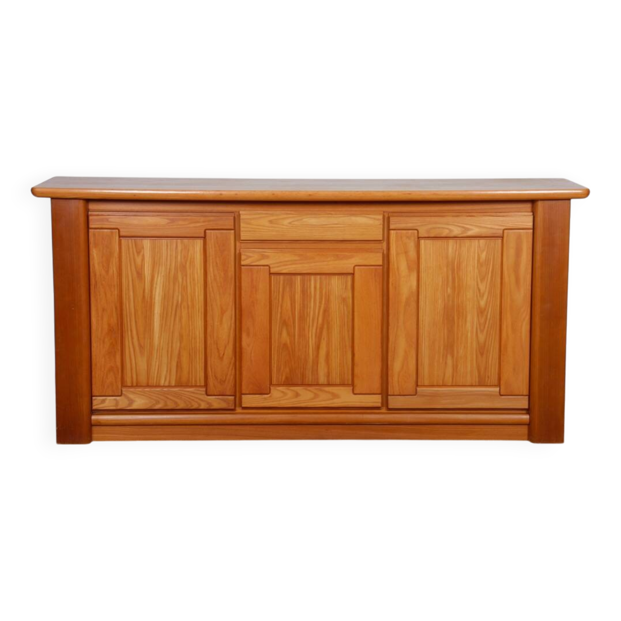 Vintage elm sideboard from the 1980s