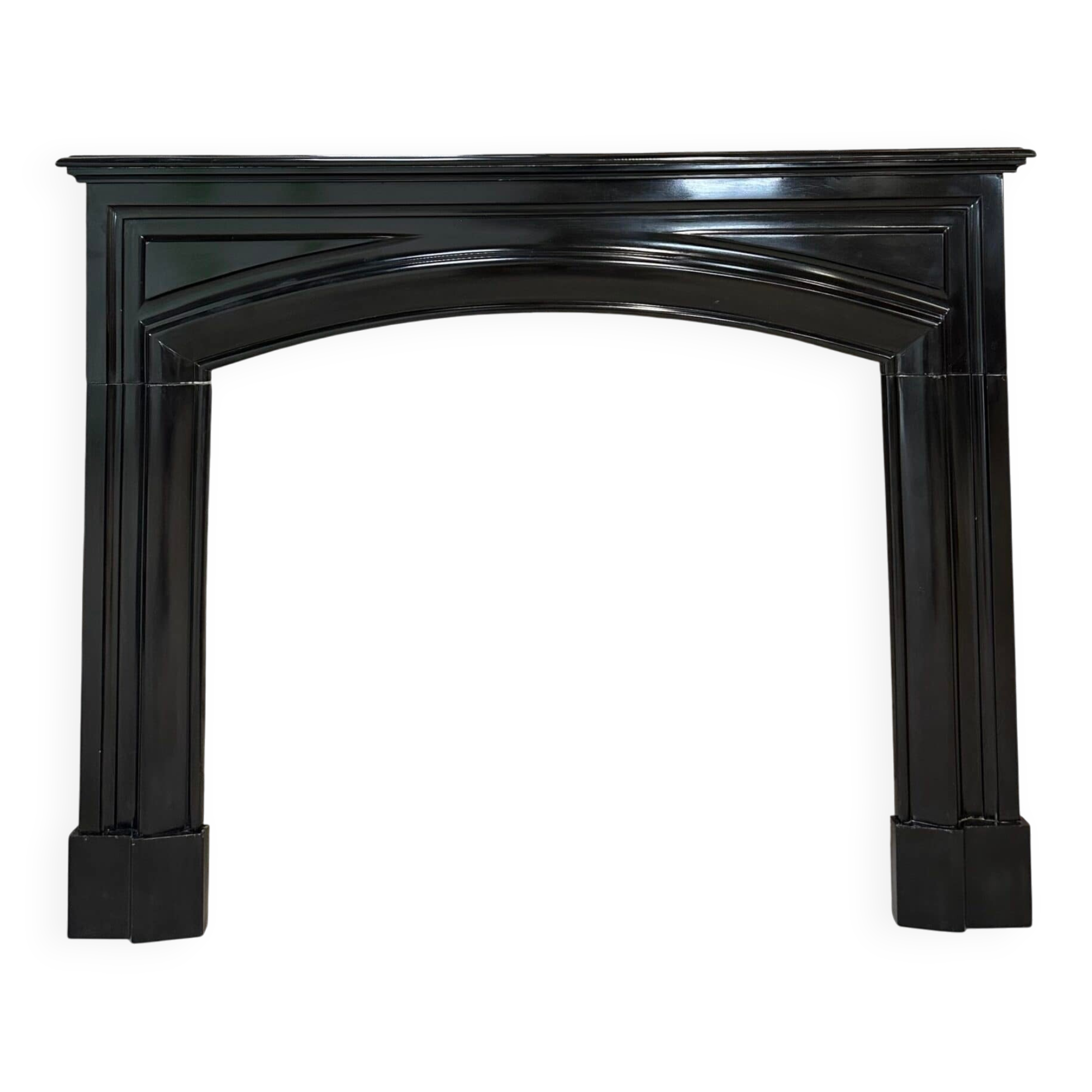 Black marble fireplace from around 1900
