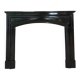 Black marble fireplace from around 1900