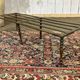 English brass footrest for fireplace from the late 19th century.