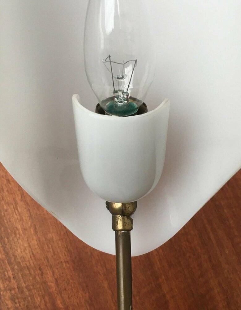 Mid-Century German Acryl and Brass Tripod Table Lamp from Cosack, 1960s, Set of 2