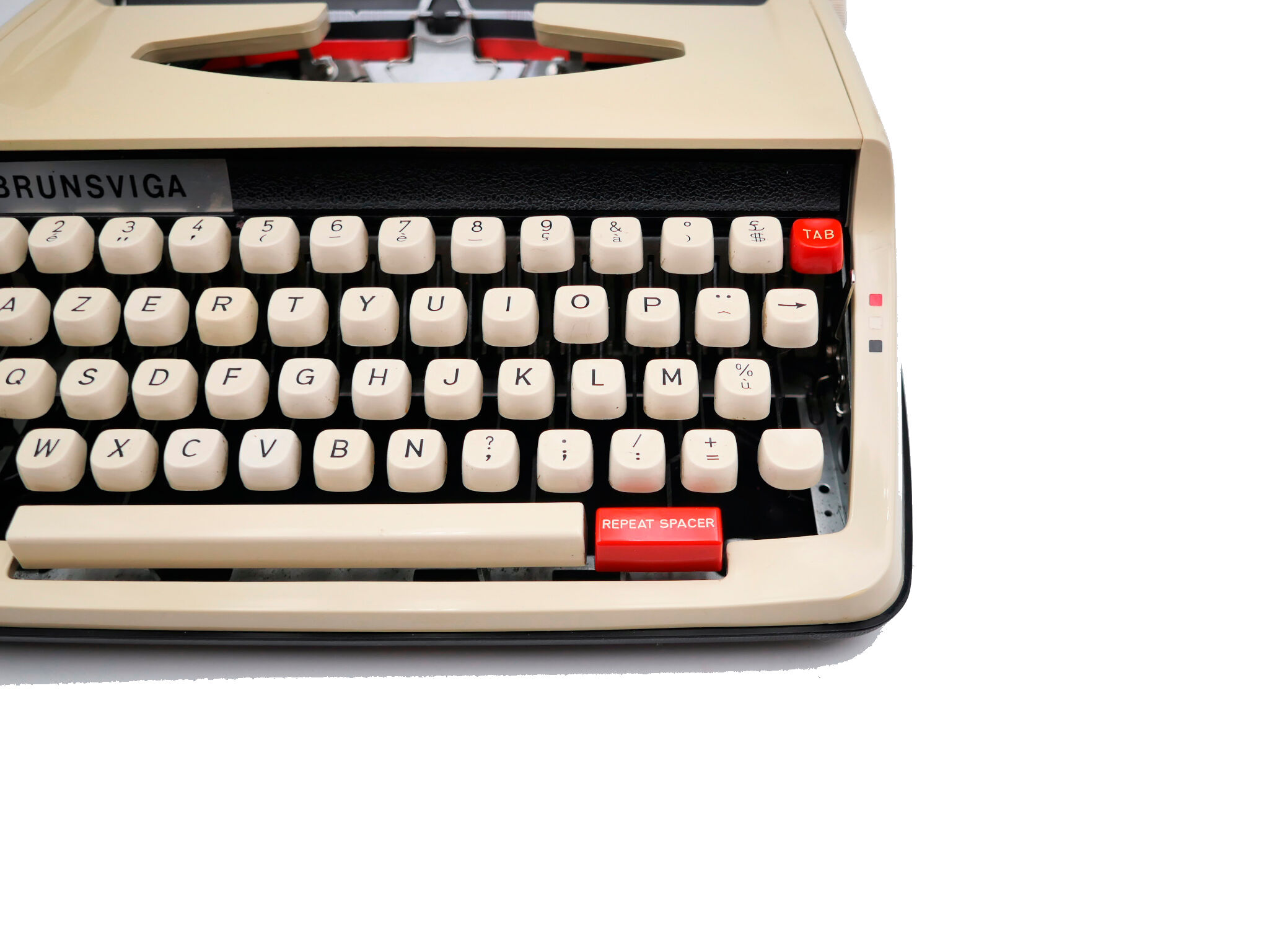 Brown brownsviga brother typewriter revised new ribbon