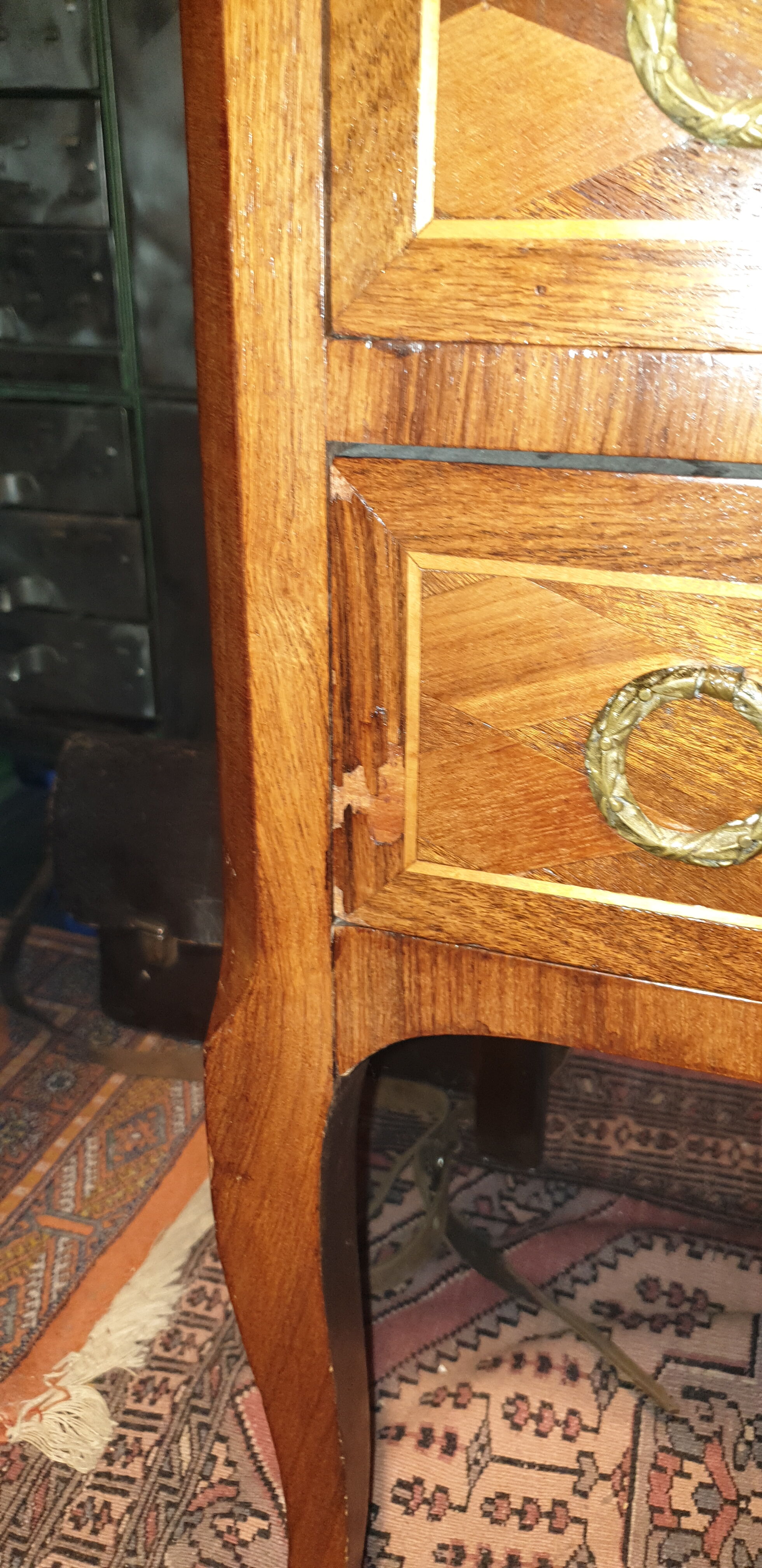 Chest of drawers 3 drawers Louis XV