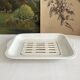 19th century Lunéville opaque ironstone earthenware asparagus dish