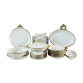 45-piece table service in Limoges porcelain, 20th century