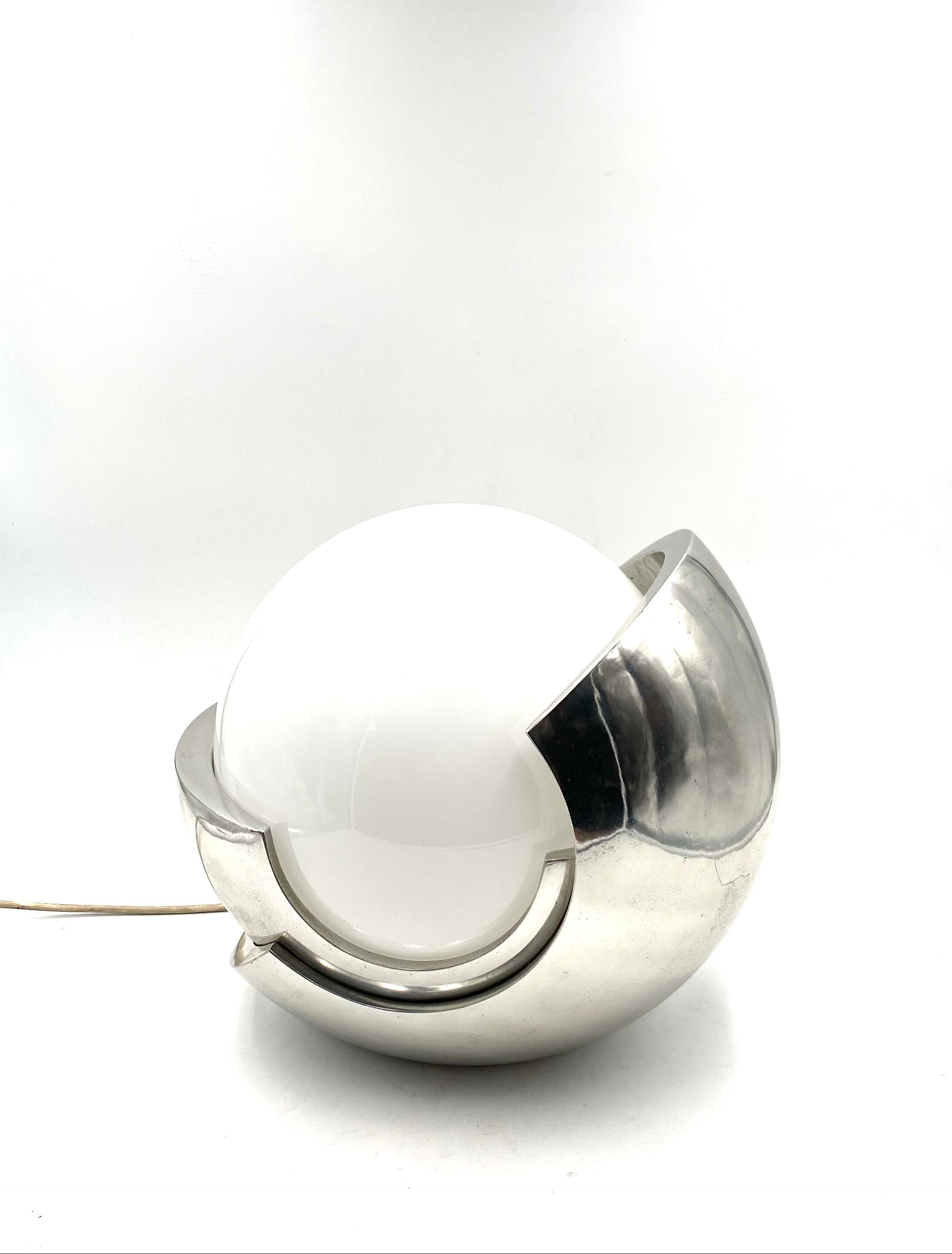 Giacomo Benevelli, 'Roto' Sculptural Table lamp, Gaetano Missaglia 1970, original signature