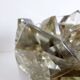 Vintage stainless steel and crystal flower stand