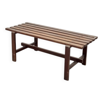 Banc en teck scandinave, années 1960