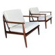 Paire de fauteuils scandinaves style Grete Jalk