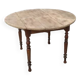 Table ronde rabattable
