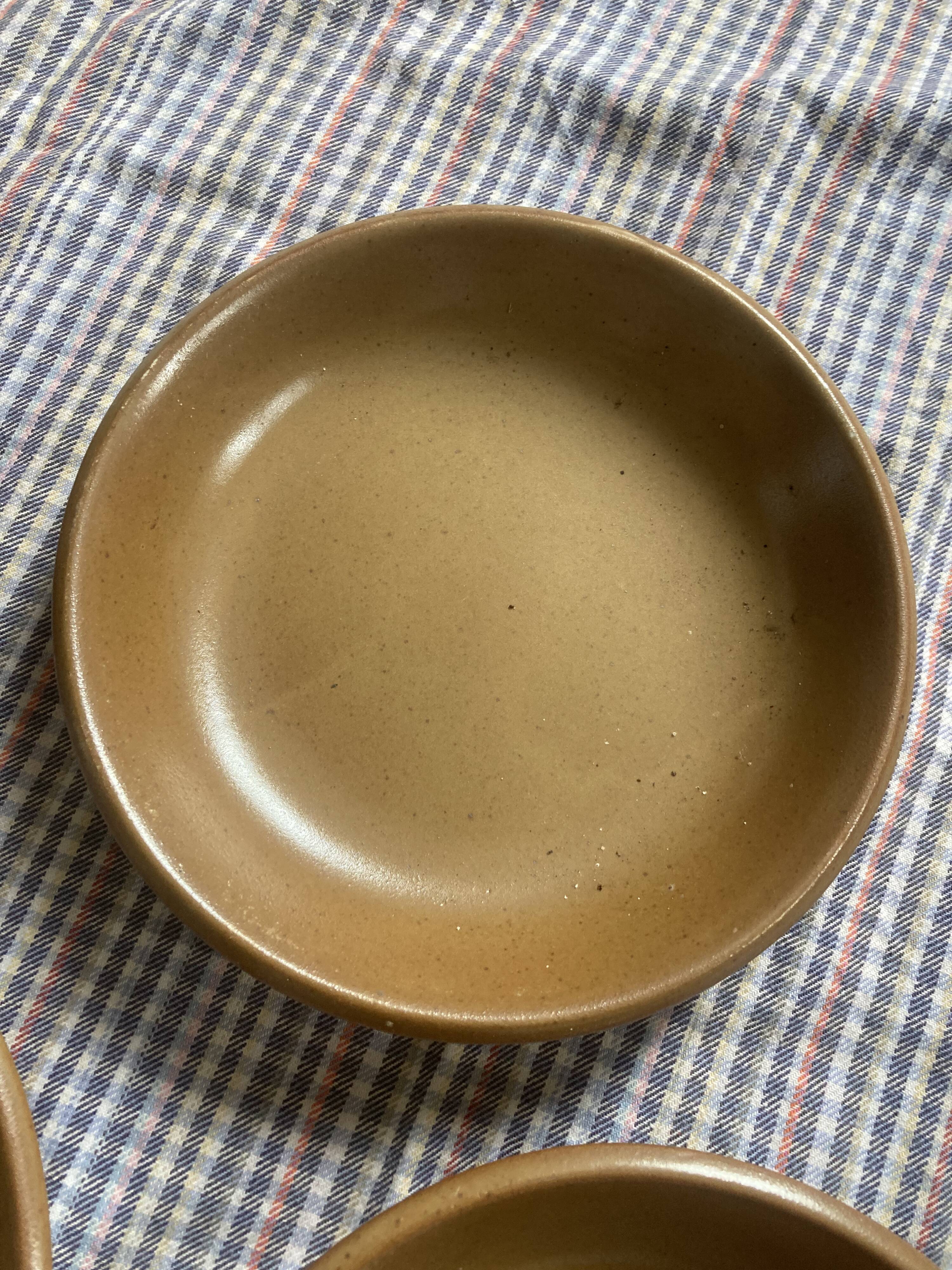 8 vintage hollow plates in Bern stoneware