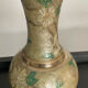 Vintage vase in solid bronze and cloisonné enamel