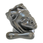 Anthropomorphic ceramic ashtray with woman's figure design 60s