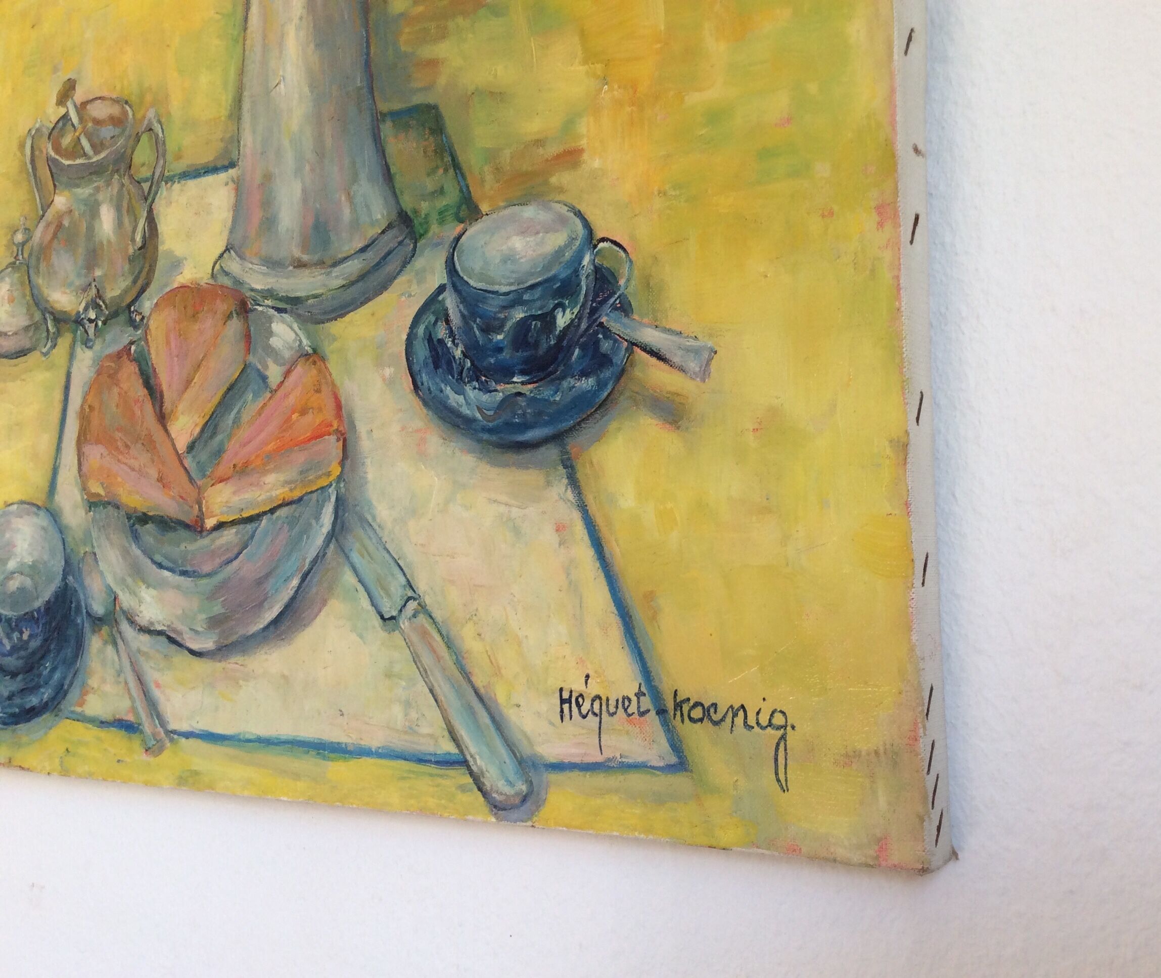 Table oil on canvas 20th century