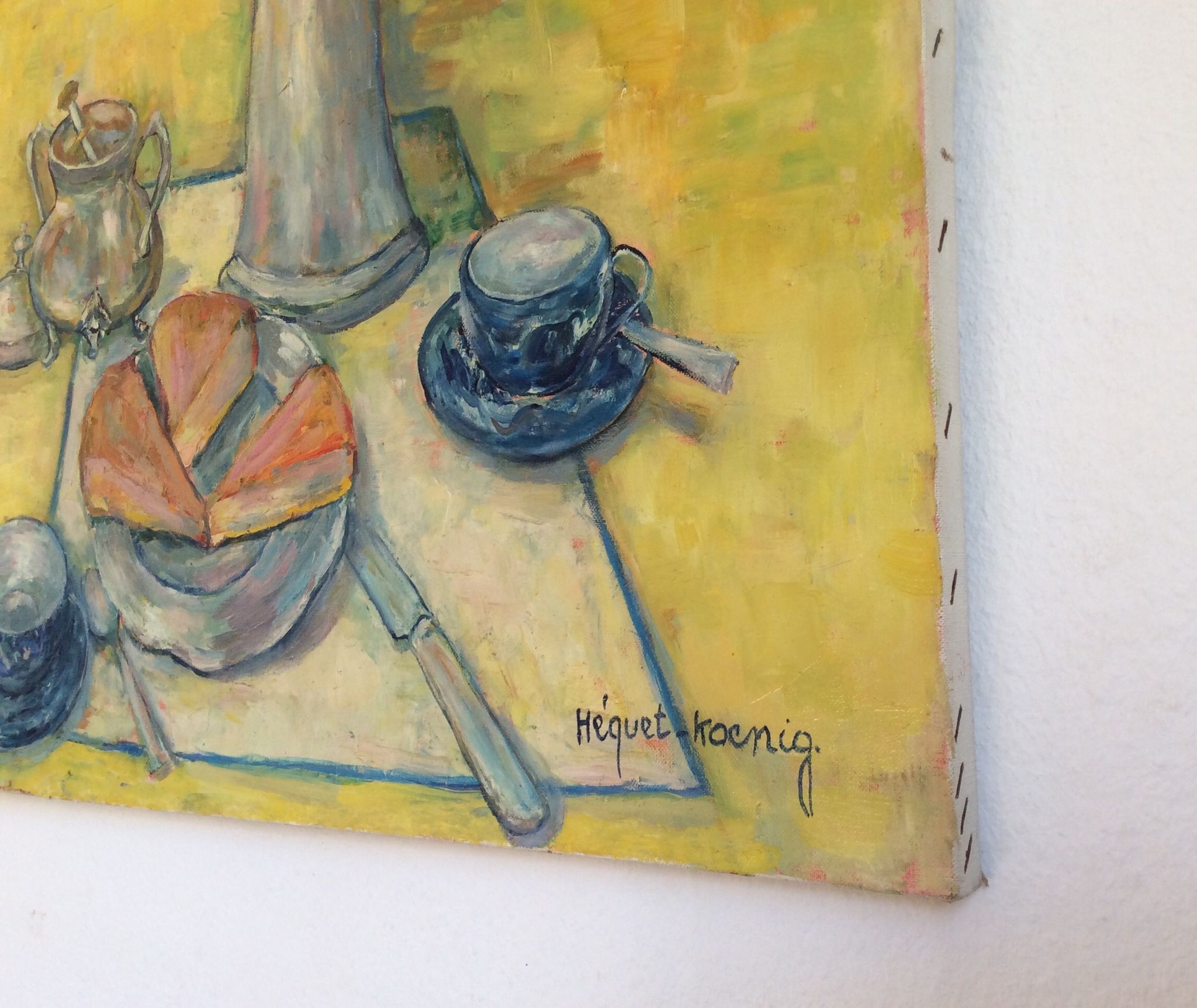 Table oil on canvas 20th century