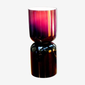 Diabolo lamp in purplish glass France 1970