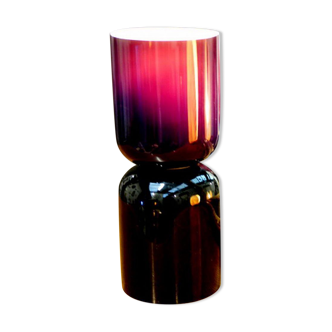 Diabolo lamp in purplish glass France 1970