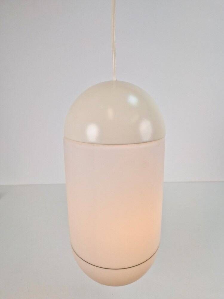 Vintage Pill Pendant Lamp in Milk Glass from Peill & Putzler, Germany, 1960s