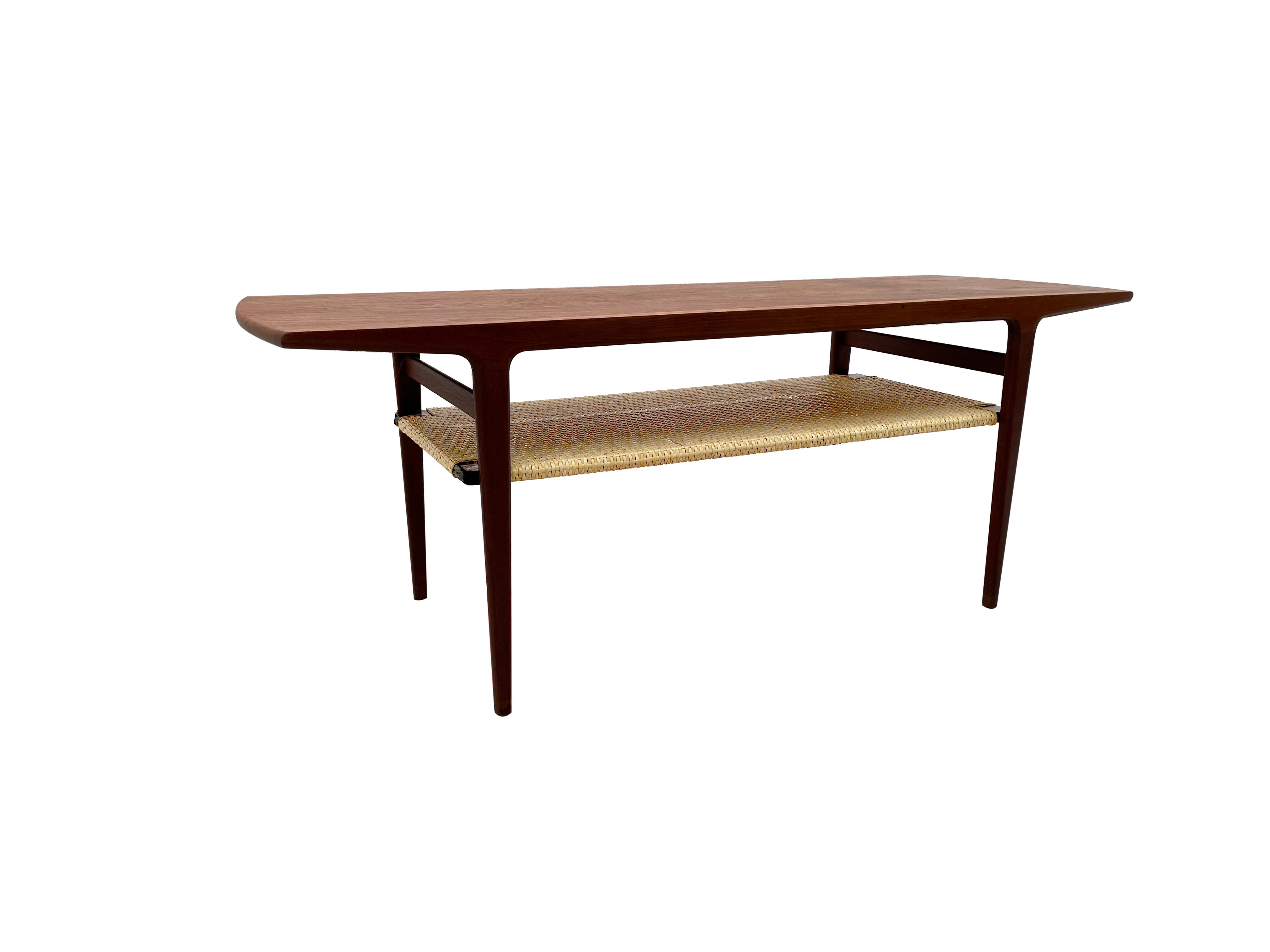 Danish coffee table in teak 1950