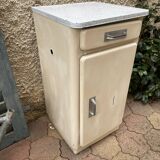 Furniture stored bottle in enamelled sheet metal