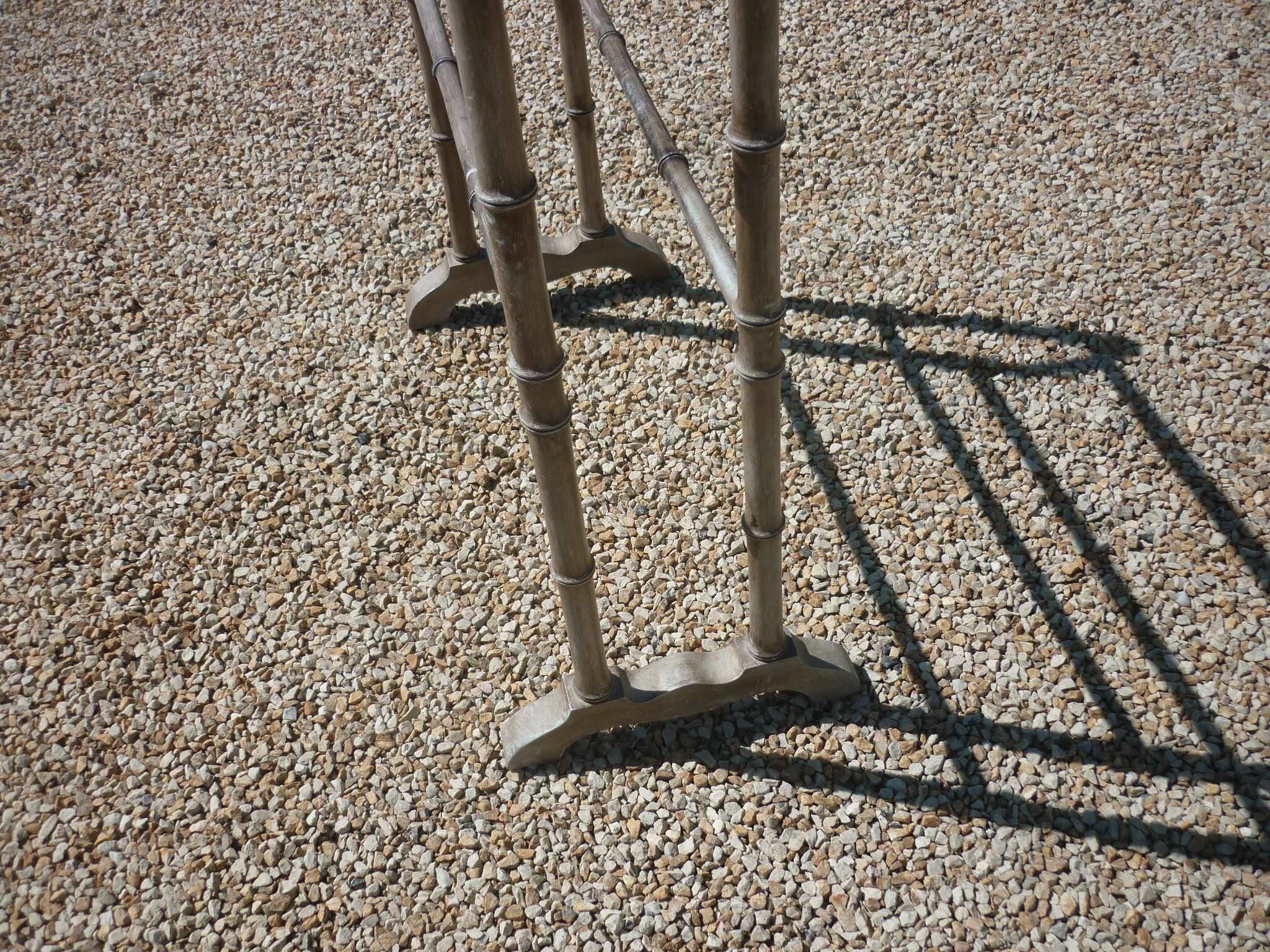 Old bamboo style towel rack from the 1900s
