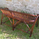 Rattan bench
