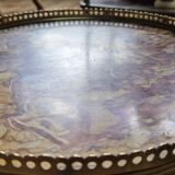 Louis XVI style mahogany tripod pedestal table