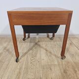 Sewing,Teak, Mid-Century Modern table, Denmark, 1950s/60s.