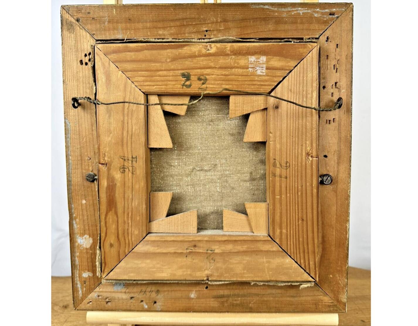 Oil on canvas of a portrait "Mr. Veillon"