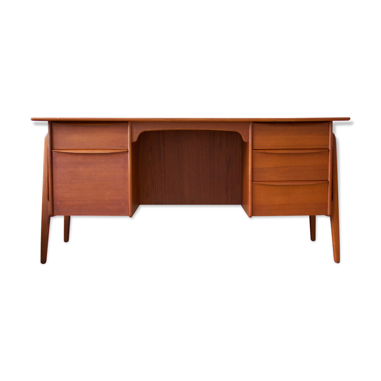Danish executive teak desk, Svend Aage Madsen, 1960s