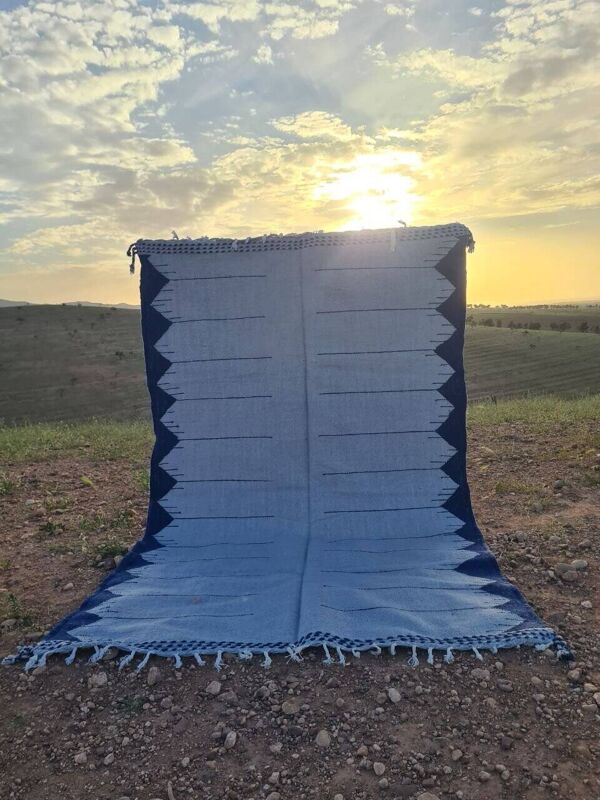 Tapis Kilim Berbère Marocain Zanafi 300x200 cm