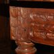 SAVOYARD CHALET TABLE, carved, with two drawers, late 18th century