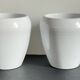 Pair of White Ceramic Candle Holders