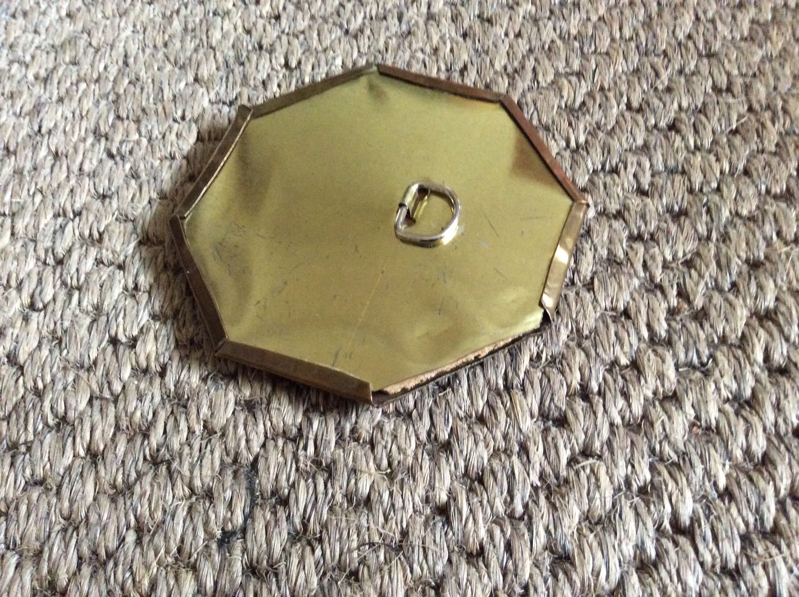 Brass mirror