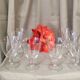 Suite de 8 verres a eau en cristal daum modele orval
