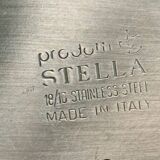 Service huile et vinaigre inox design italien Stella Metallurgica Lux année